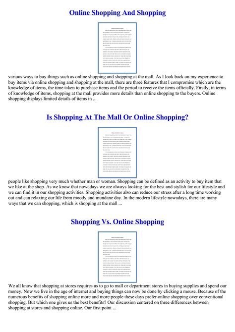 Online Shopping Essay By Jennifer Pierce Issuu