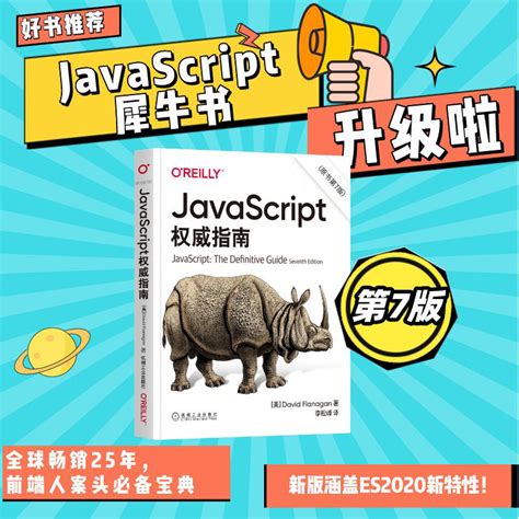 官网正版 Javascript权威指南原书第7版大卫弗拉纳根 2020版程序设计 Html5犀牛 Web编程词法结构类型转换虎窝淘