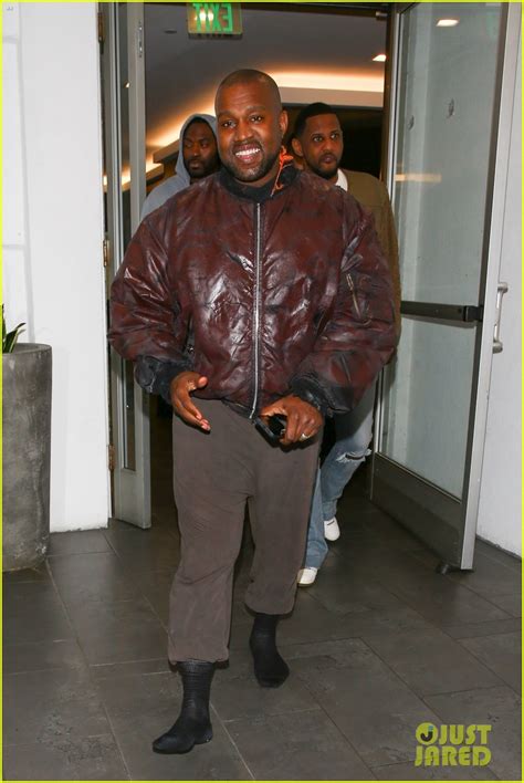 Kanye West is All Smiles While Leaving Dinner with Friends in L.A ...