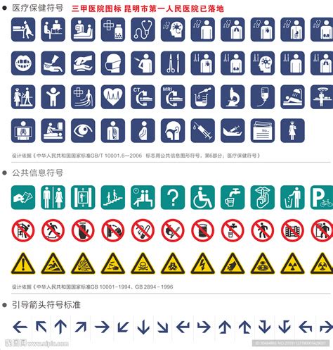 医院标识系统图标设计图 广告设计 广告设计 设计图库 昵图网