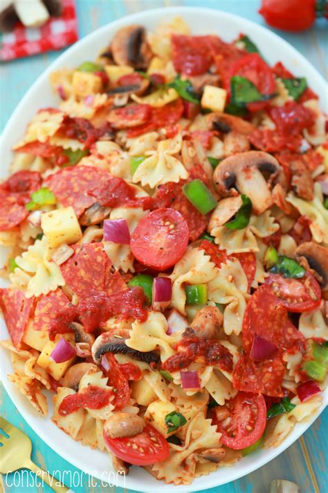 Fast And Easy Pizza Pasta Salad The Perfect Summer Salad Recipe