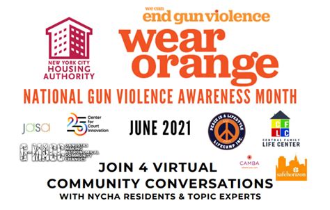 June Is National Gun Violence Awareness Month The Nycha Journal