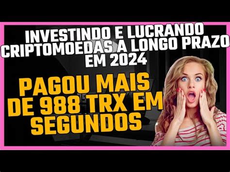 PAGOU MAIS DE 988 TRX EM SEGUNDOSMINERADORA PAGANDO A MAIS DE 7 MESES