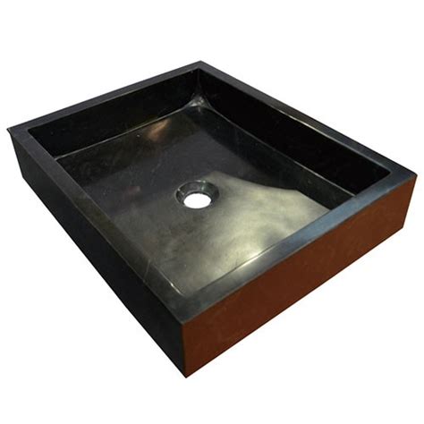 Guangxi Black Square Sink Stone Bathroom Sink Bathroom Tap Factory