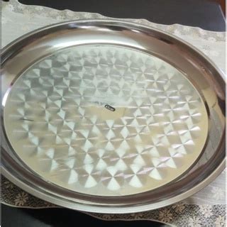 Stainless Steel Talam Dulang Laksam Tray Laksam Round Tray Tray