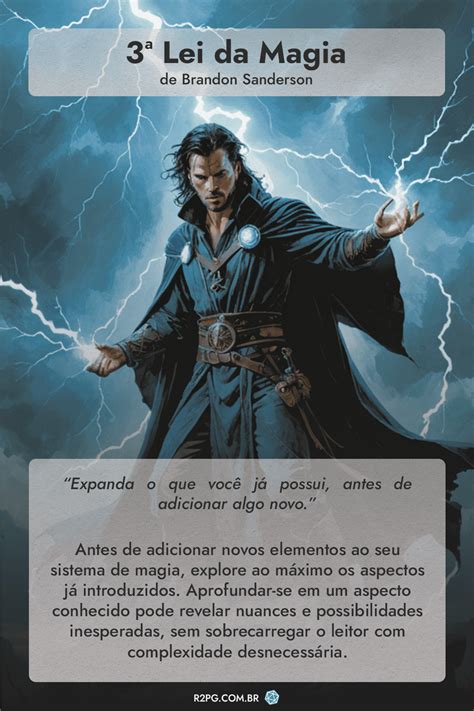 As 3 Leis Da Magia De Brandon Sanderson R2PG