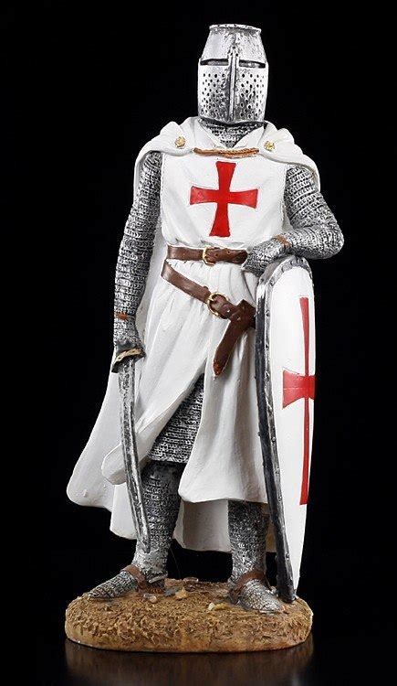 Knight Templar Figurine With Crest Shield Figuren Shopde