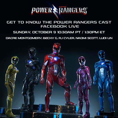 Meet the cast of the #PowerRangersMovie during a special Power Rangers ...