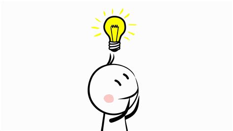 Hand Drawn Animated Light Bulb Invention Or Idea Concept Motion