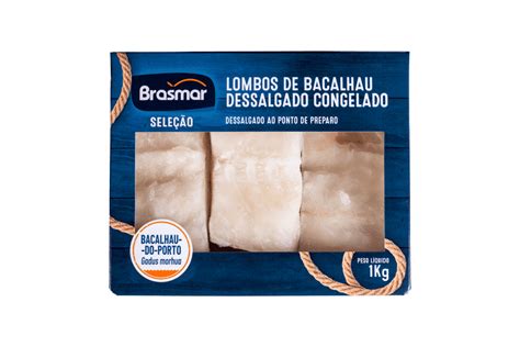 Bacalhau purê de batata doce Brasmar