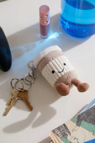 Jellycat Amuseable Coffee To Go Plushie Bag Charm Keychain Urban