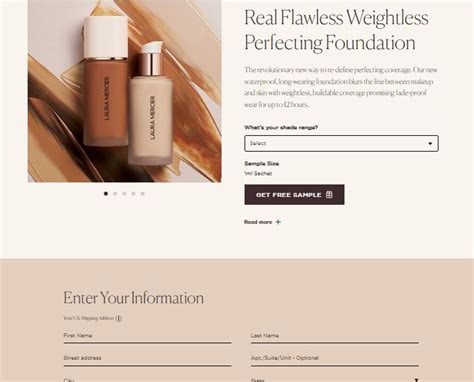 FREE Laura Mercier Real Flawless Foundation Sample