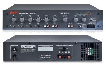 NPE TR 250 Blk เพาเวอรมกเซอร POWER MIXER 4 Mic 2 Aux 125Wrms 4