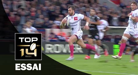 TOP 14 Essai Adam ASHLEY COOPER UBB Bordeaux Bègles Brive J8