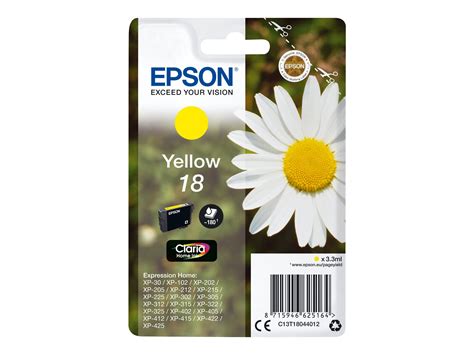 Epson T1804 Paquerette Jaune Originale Cartouche D Encre Epson