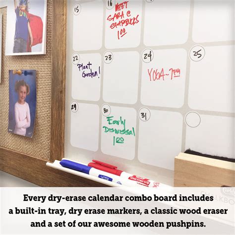 Whiteboard Cork Board Calendar Hestia Fredelia