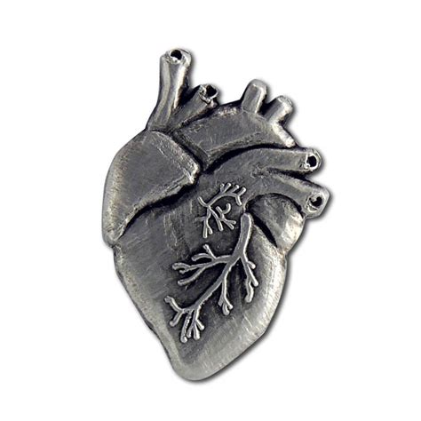 Anatomical Heart Lapel Pin - StockPins.com