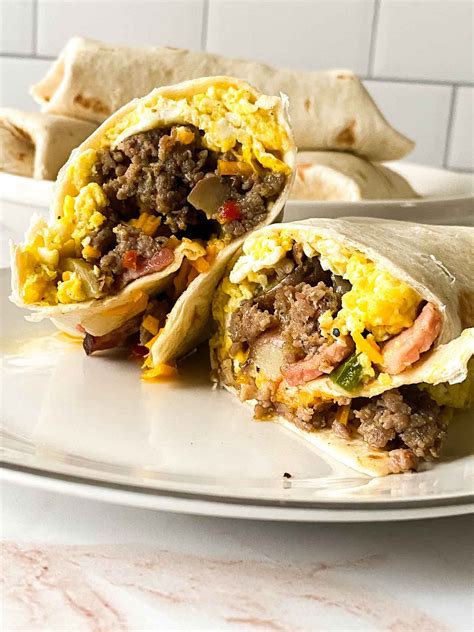 Easy Homemade Loaded Breakfast Burritos Recipe