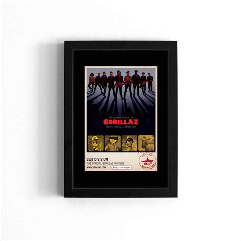 Gorillaz Official Tour Poster