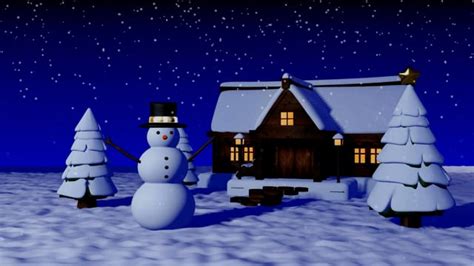 Christmas, Snowman, House. Free Stock Video - Pixabay