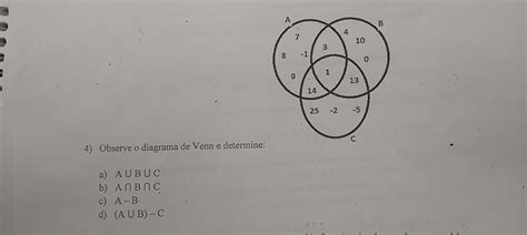 Observe O Diagrama De Venn E Determine Br