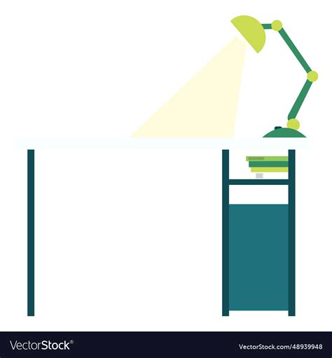 Office desk Royalty Free Vector Image - VectorStock