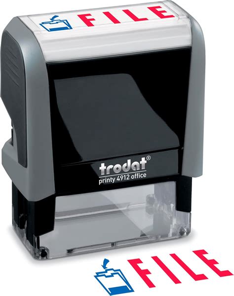 Trodat Stamp Office Printy With English Text File Self Inking