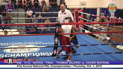 41st Nat Pal Boxing Tournament Thomas Valerio Vs Xavier Watkins