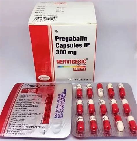 Nervigesic Pregabalin 300 Mg Capsule At Rs 2326 Box Pregabalin