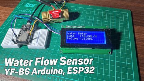 Cara Menggunakan Water Flow Sensor Yf B6 Menggunakan Arduino Atau Esp32 Youtube