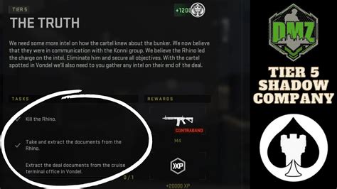 The Truth SOLO Tier 5 Shadow Company Mission DMZ Warzone 2 0 YouTube