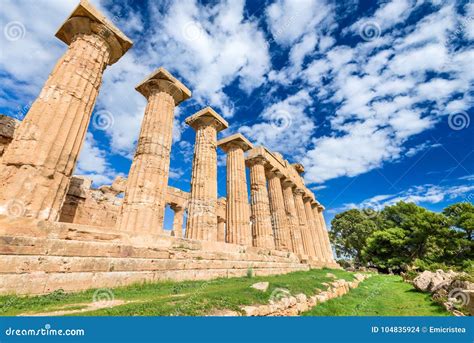 Selinunte Sicily Italy Stock Photo Image Of Acropolis 104835924