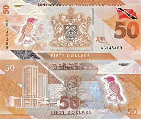 Trinidad Tobago Dollars En Billetes Del Mundo Billetes