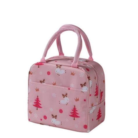 Lunch Box Sac Isotherme Portable Fermeture Clair Pour Femmes Sac De