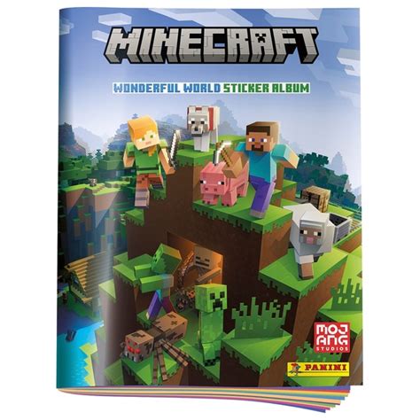 Panini Minecraft Wonderful World Sticker Collection Starter Pack