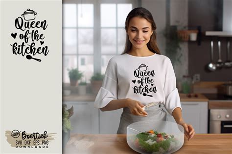 Queen Of The Kitchen Svg File Graphic By Boertiek Creative Fabrica