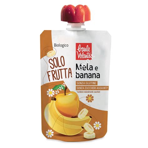 Solo Frutta Mela Banana Ml Frutta Biologica Da Bere Baule Volante