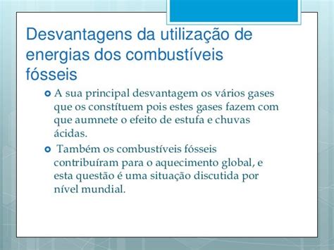 Energia Dos Combustíveis Fósseis