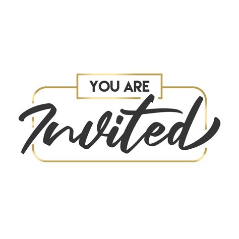 Youre Invited Vector Art, Icons, and Graphics for Free Download