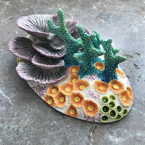 Artist Lisa “Seaurchin” Stevens Creates Vivid Clay Coral Sculptures ...