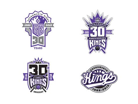 Sacramento Kings Th Anniversary Logos By Brandon Meier On Dribbble