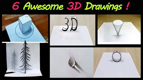 6 Easy 3d Drawing Tutorial Part 2 Easy 3d Illusion Drawing