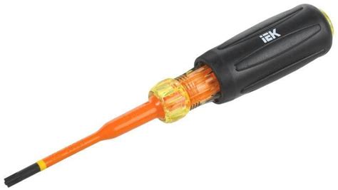 Отвертка диэлектрическая SLIM PZ/SL1х80 Т3 ARMA2L 5 IEK A2L5-SC31-T3-ZS ...