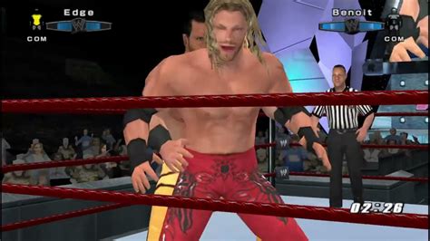 Smackdown Vs Raw 2006 Remastered Mod Gameplay Chris Benoit Vs Edge