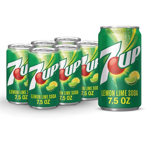 7 Up Lemon Lime Flavored Soda 6 Count