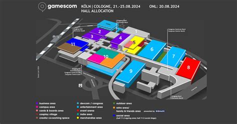 Gamescom Hallenplan Und Areas Update Gameswirtschaft De