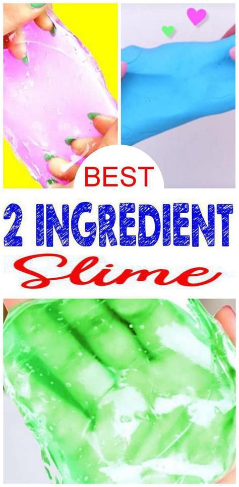 15 Diy 2 Ingredient Slime Recipes Easy Homemade Slime Kids Will Love