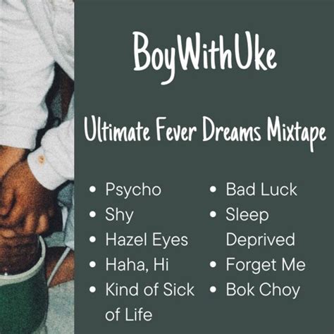 Stream The Ultimate Fever Dreams Mixtape By Boywithuke Fans Listen