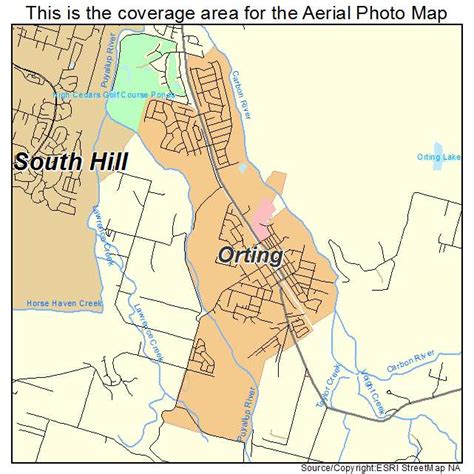 Aerial Photography Map Of Orting Wa Washington