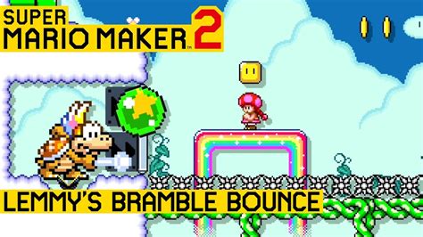 Lemmy S Bramble Bounce Super Mario Maker 2 Youtube